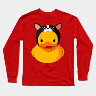 French Bulldog Hat Rubber Duck Long Sleeve T-Shirt